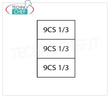 TECHNOCHEF – Set mit 3 1/3 Körben für Nudelkocher, Mod.9CP3