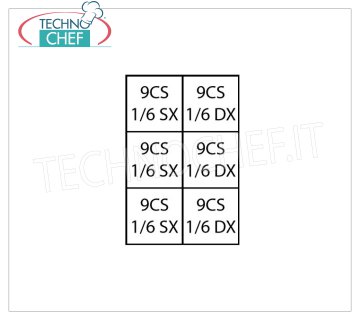 TECHNOCHEF – Set mit 6 Körben 1/6 für Nudelkocher, Mod.9CP4