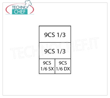 TECHNOCHEF – Set mit 2 1/3 Körben + 2 1/6 Körben für Nudelkocher, Mod.9CP7