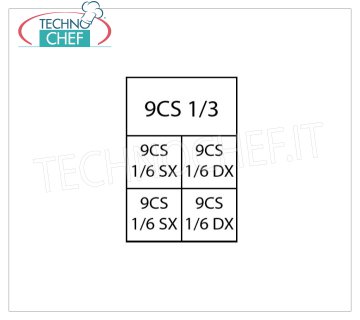 TECHNOCHEF - Set bestehend aus 1 1/3 Korb + 4 1/6 Körben für Nudelkocher, Mod. 9CP8