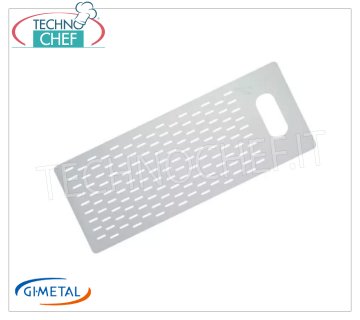 Gi-Metal - Perforiertes Aluminiumbrett für Pizza am Meter, Blue Line, Abm. cm 40x90
