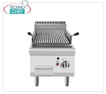 Technochef - COUNTER LAVA STONE GRILL, Kw.7,00 THEKENGRILL AUS LAVASTEINEN, Linie 700, Wärmeleistung 7,00 kW, Abmessung 400 x 700 x 547 mm