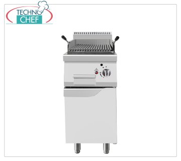 Technochef - LAVA STONE GRILL auf MOBIL, Kw.7,00 LAVASTEINGRILL auf MOBIL, Linie 700, thermische Leistung 7,00 kW, Abmessung 400 x 700 x 1085 mm