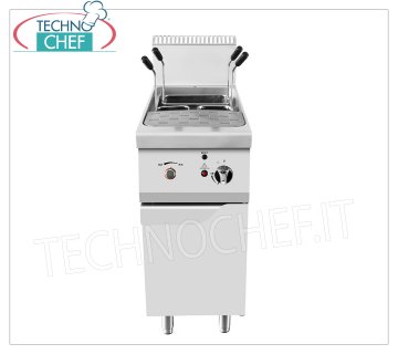 Technochef - GAS-NUDELKOCHER auf SCHRANK, 1,24 l. SCHÜSSEL, - komplett mit Körben