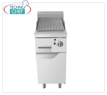 Technochef - LAVA STONE GRILL auf MOBIL, Kw.9,00 LAVASTEINGRILL auf MOBIL, Linie 900, thermische Leistung 9,00 kW, Abmessung 400 x 900 x 1140 mm