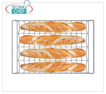 SPIDOCOOK – Ultraleichtes verchromtes 4-Kanal-Tablett, Mod.BAGUETTE.GRID