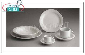 TOGNANA - BASIC Porzellansammlung - Restaurantteller FLACHE PLATTE, Basic White Collection, 25 cm, Marke TOGNANA - Erhältlich in einer Packung mit 12 Stück