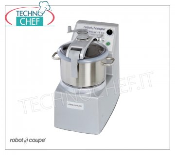 CUTTER-HOMOGEINIZER BLIXER 6 VV, Tankinhalt lt.7, Marke ROBOT COUPE, Profi CUTTER-HOMOGEINIZER BLIXER 6 VV, Marke ROBOT COUPE, mit 7,0 l Tank - Geschwindigkeitsregler von 300 bis 3.500 U / min, Impulssteuerung, V. 230/1, Kw 1,50, Gewicht 26,3 kg Abmessungen 280x350x535h mm