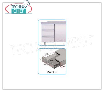 TECHNOCHEF - 3-Schubladen-Set, Mod.C13-FC