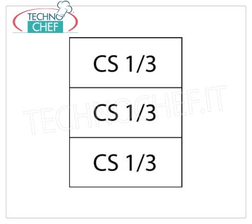 TECHNOCHEF - 3er-Set 1/3 Körbe für Nudelkocher, Mod. C3