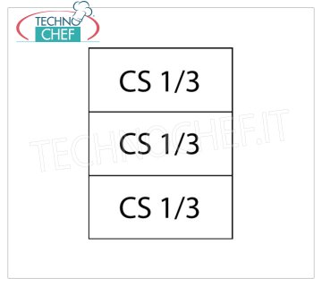 TECHNOCHEF - Set mit 3 1/3 Körben für Nudelkocher, Mod.C3 Set mit 3 1/3 Körben für Nudelkocher der Serie 700.