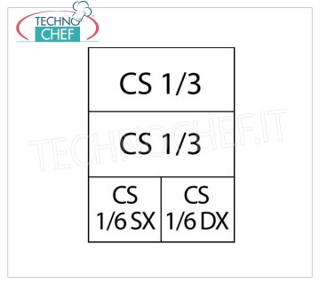 TECHNOCHEF - Set mit 2 Körben 1/3 + 2 Körben 1/6 für Nudelkocher, Mod. C4A