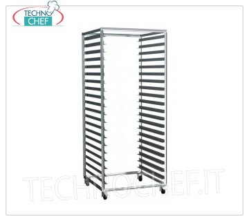 Edelstahlwagen für 38 600x400-Tabletts oder 19 600x800-Tabletts