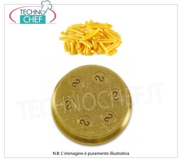 Technochef - Die Casarecce / Strozzapreti 8,8 mm Bronzestempel für Casarecce / Strozzapreti 8,8 mm