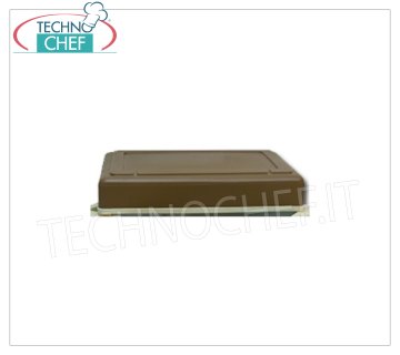 Technochef - Erhöhter Deckel für Behälter Mod.Florida braun