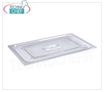 Deckel aus Polycarbonat für Gastro-Standardbehälter Deckel aus Polycarbonat mit Griff für Gastro-Norm-1/4-Schüssel