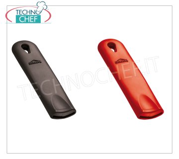 Paderno - Silikongriffabdeckung für Eisenpfannen Rote Silikongriffabdeckung, Durchm. 20-36 cm, beständig bis 230 ° C, leicht abnehmbar für Eisenpfannen