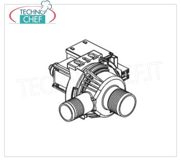 TECHNOCHEF - 32W Abflusspumpensatz 32-W-Abflusspumpenset für Geschirrspüler mit abnehmbarer Haube, Installation nach dem Verkauf