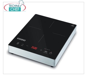 TECHNOCHEF - Tisch-Induktionsplatte, induktive Oberfläche Ø 120–260 mm, Mod. E350D