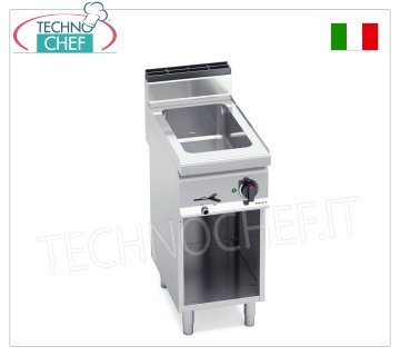 TECHNOCHEF - Professionelles elektrisches Bain-Marie auf offenem Schrank, Fassungsvermögen 1 x GN 1/1, Mod.E7BM4M ELEKTRISCHE BAIN MARIE auf OFFENEM SCHRANK, BERTOS, Linie MACROS 700, Serie CONSTANT, mit Tank für 1 GN 1/1 Behälter (ausgenommen), V.230/1, Kw.1,2, Gewicht 28 kg, Abm.mm.400x700x900h