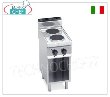 TECHNOCHEF – 2-Platten-Elektroherd auf offenem Schrank, 5,2 kW, Mod. E7P2M