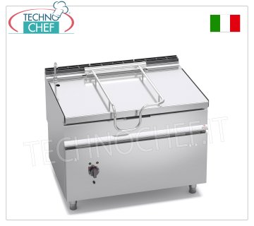 Technochef - Elektrische Bratpfanne, motorisierte Kippung, 120 l Fassungsvermögen, Mod.E9BR12/I+RM