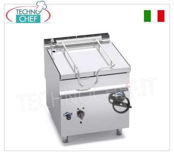 Technochef - Elektrische Bratpfanne, manuelles Kippen, 80 l Fassungsvermögen, Mod.E9BR8/I