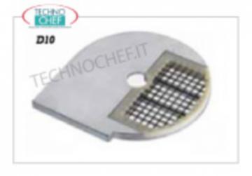 Gemüseschneidscheibe mit Gitter rechts für 10x10 mm Würfel
