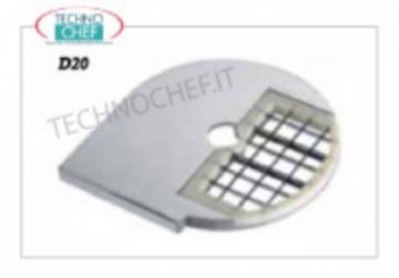 Gemüseschneider mit Gitter rechts für Würfel 20x20 mm
