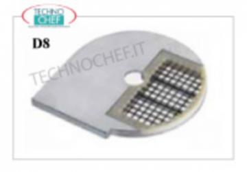 Gemüseschneider mit Gitter rechts für Würfel von 8x8 mm