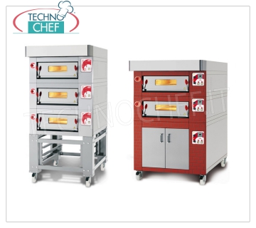 Modulare und elektrische Pizzaöfen mit hitzebeständiger Backfläche und Backkammer aus Blech 