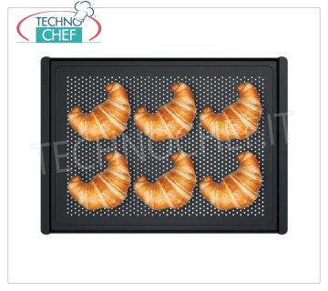 SPIDOCOOK - Backblech aus mikroperforiertem Aluminium mit Antihaftbeschichtung, Mod.FORO.BLACK