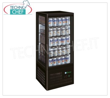 Forcar - Getränkekühlvitrine, 1 Tür, 98 l, belüftet, Temp. +4°/+8°C, Klasse C, Mod. G-TCBD98B