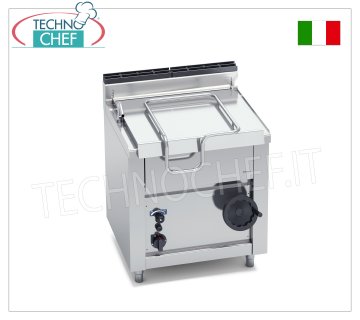 Technochef - Gasbratpfanne, manuelles Kippen, 60 l Fassungsvermögen, Mod.G7BR8/I