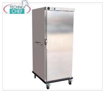 Schrank- und beheizter Tablettwagen, für 20 GN 2/1-Tabletts, Mod. HE540 Schrank- und beheizter Tablettwagen, für 20 GN 2/1-Tabletts, belüftet, Temp.+30°/+90°C, mit Seitengriff, V.230/1, Kw.1,5, Abm.mm.950x877x1776h