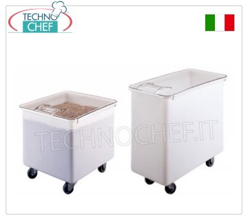 TROLLEY-BEHÄLTER aus POLYETHYLEN mit DECKEL