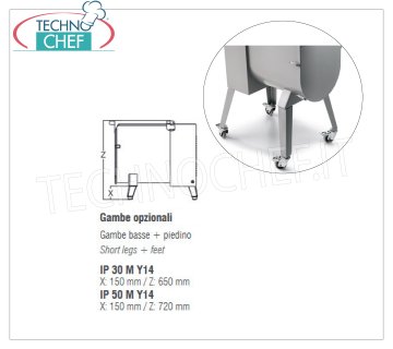 SIRMAN - Niedrige Beine mit Fuß Niedrige Beine mit Fuß für Fleischmischer Mod. IP30M / IP50M