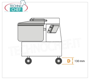 Fimar - 4-RAD-KIT Satz mit 4 Rädern, davon 2 mit Bremse, für Spiralmischer Mod.50 SN-CNS-FN