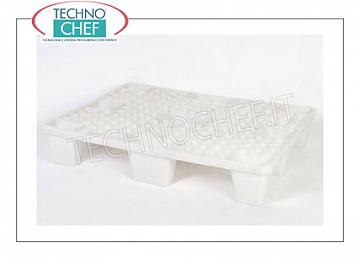 Paletten aus Polyethylen Paletten weißes Polyethylen für Lebensmittel, Kapazität: 4.000 kg statisch, dynamisch 1,200 kg, dim.mm.1200x800x140h