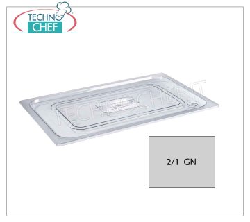 Polycarbonatdeckel für Gastro-Norm-Pfannen Polycarbonatdeckel mit Griff für Gastro-Norm 2/1 Becken