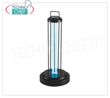Utraviolette keimtötende Lampe Keimtötende UV-Lampe aus Quarz, ausgestattet mit Fernbedienung zur Fernbedienung, 38 W - 220 V, Abmessungen Ø 190x470 mm.