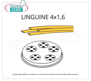 FIMAR – LINGUINE-SCHUBLADE 4x1,6 aus MESSING-BRONZE-LEGIERUNG Linguine-Matrize aus Messing-Bronze-Legierung 4x1,6 mm, für Mod.MPF2.5N/MPF4N und Mod.PF25E/PF40E.