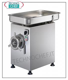 Technochef - Profi Fleischwolf mit Edelstahlmahlwerk, Typ 32, gepflegt, mod. C / E32N Fleischwolf - Mund 32, Kapazität Art.-Nr. Kg / h 500, V 400/3, Kw 2,2, dim cm. 32,8x55,1x54,8h