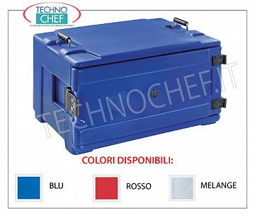 Isolierter Behälter für Gastronorm Container ISOTERMICO Polyethylen-, für die Aufrechterhaltung der warmen Speisen, kalten oder gefroren, Kapazität 48 lt, SEITENÖFFNUNG Ausführung geeignet für die Aufnahme NÄPFE GASTRO-NORM 1/1 und Unter, Gewicht 9,5 kg, dim.mm.460x640x380h