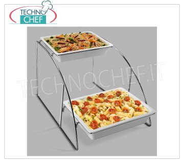 Technochef - DISPLAY für BOWL GN 1/2, Mod. MPESP12 Anzeige für GN 1/2 weiße Pfannen aus Melamin (ausgenommen), Abmessung mm 360x525x325h