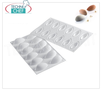 Silikonform „Quenelle“, Abm. 63x29mm, H 28 mm