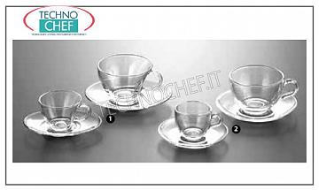 Kaffeetassen - Glas Cappuccino KAFFEETASSE- ‚mit Platte, PASABAHCE, Basic Line