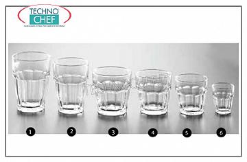 Gläser für Wasser und Wein GLAS, BORMIOLI ROCCO, stapelbare gehärtete Rock Bar Kollektion