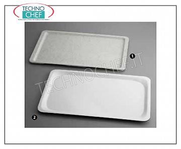 SB-Tabletts aus Polyester Rechteckiges Tablett aus weißem Laminat, CAMBRO, Cm.53x32.5
