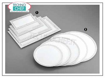 Trays Gebäck Tablett rechteckiges Gebäck in weißen Kunststoff geschnürt - Erhältlich in Packungen zu 10 Stück